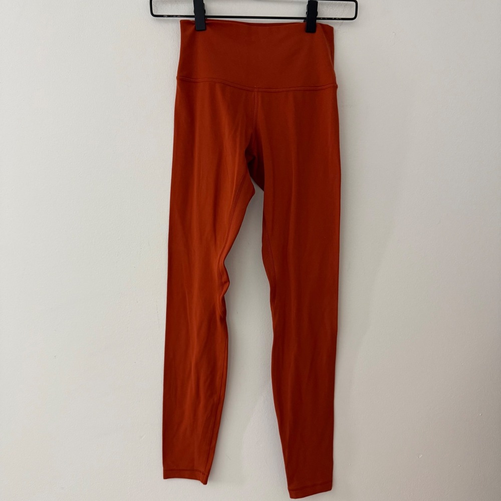 Lululemon Align High-Rise Pant 25 Rust Orange Nulu Leggings W5CTES Size 4